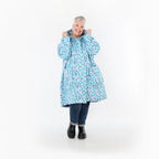 Manteau AKH Fashion 2276, bleu-multicolore