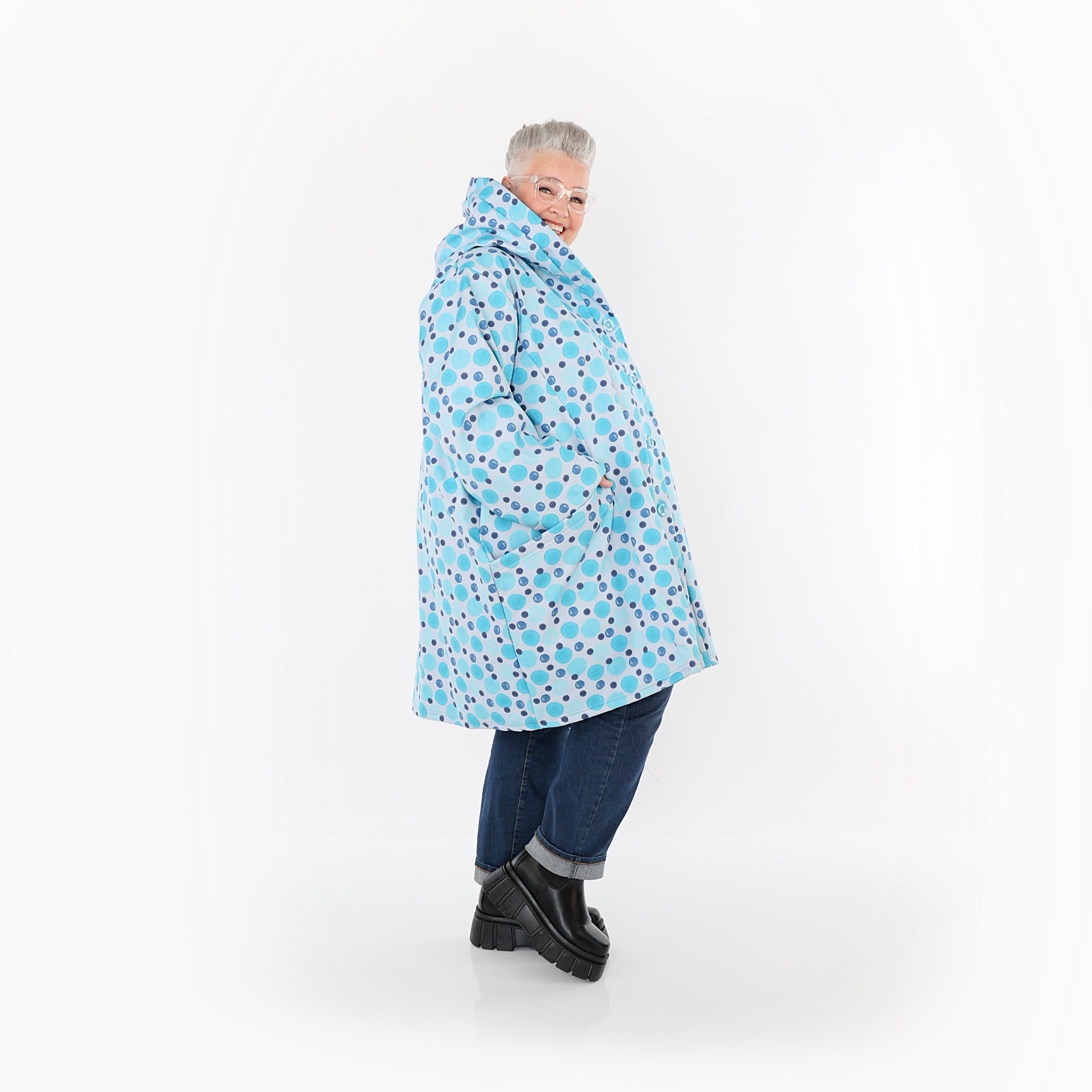 Veste AKH Fashion 6660, bleu-multicolore