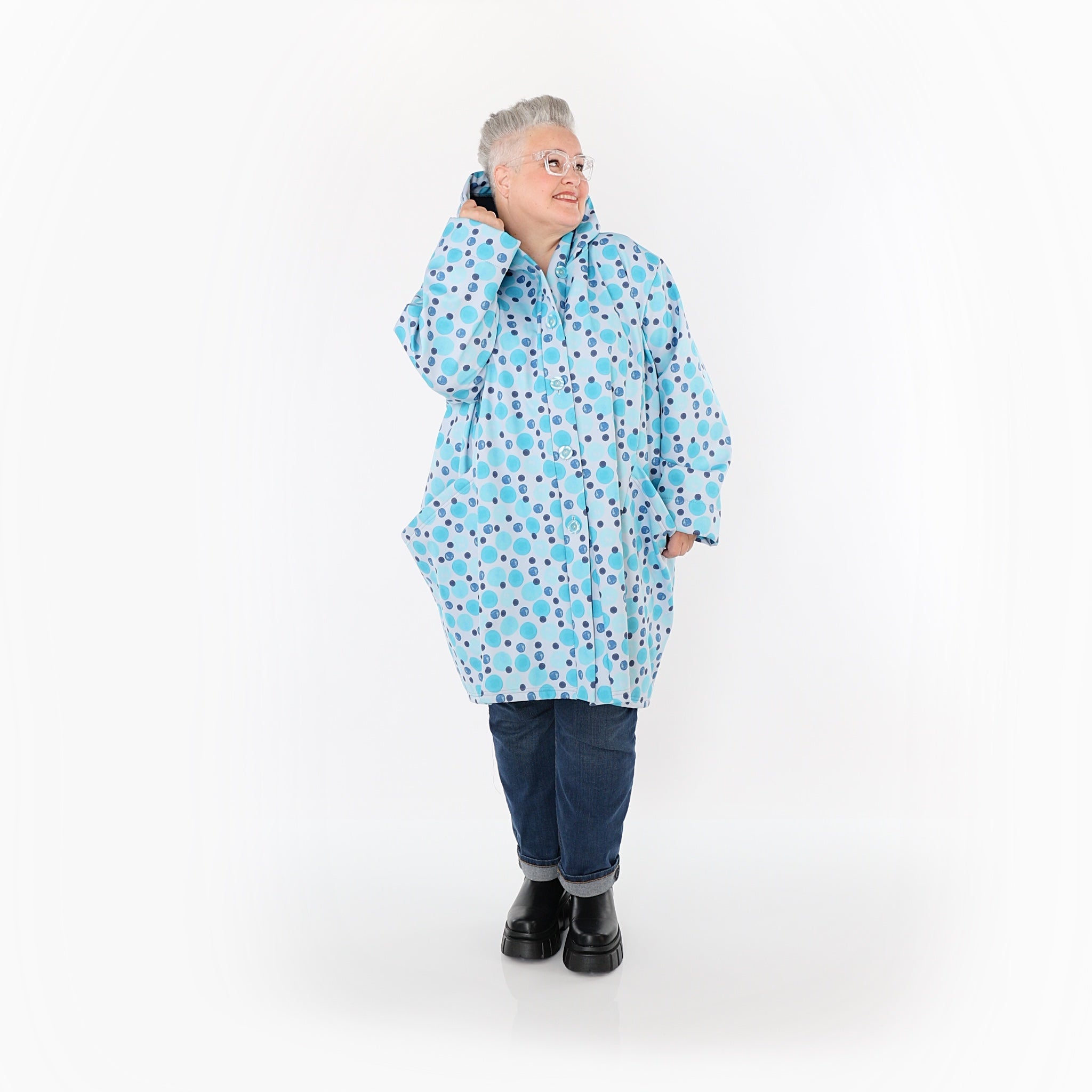 Veste AKH Fashion 6660, bleu-multicolore