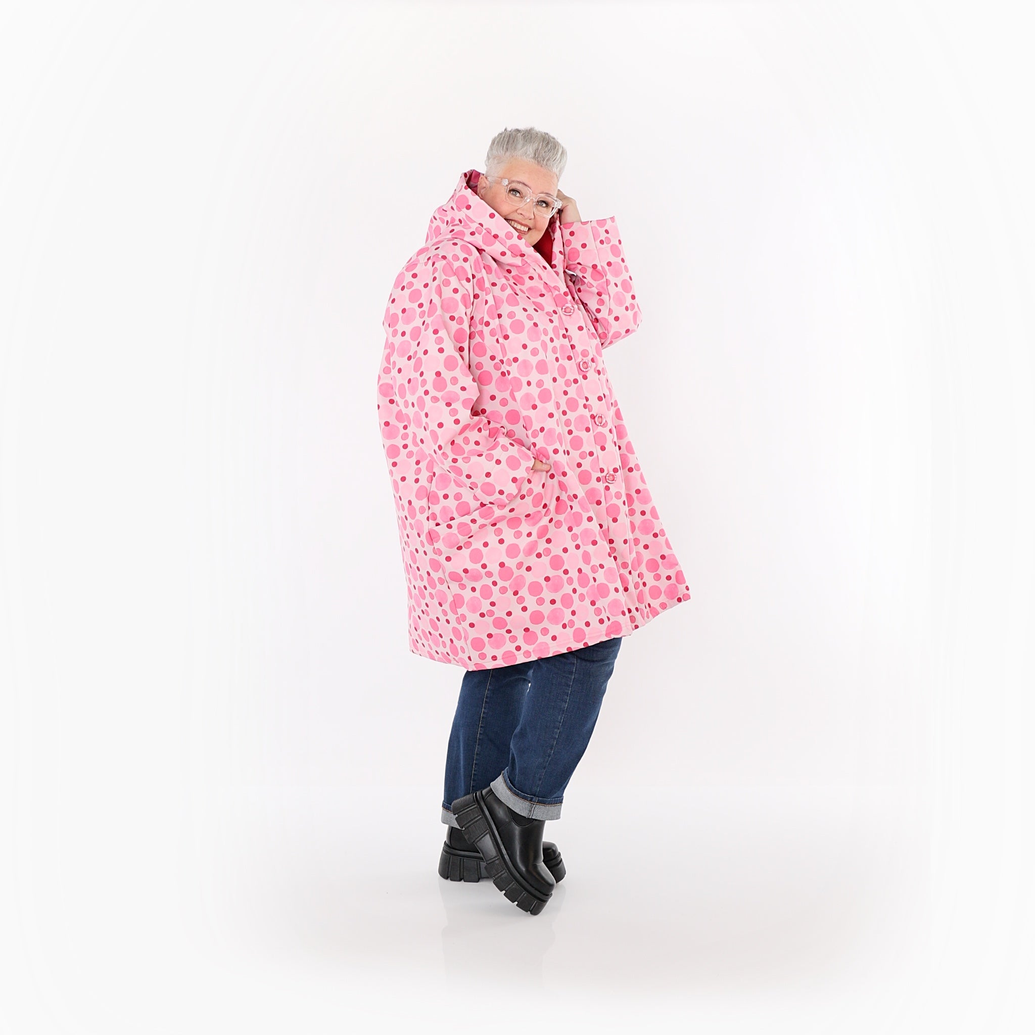 Veste AKH Fashion 6660, rose-multicolore