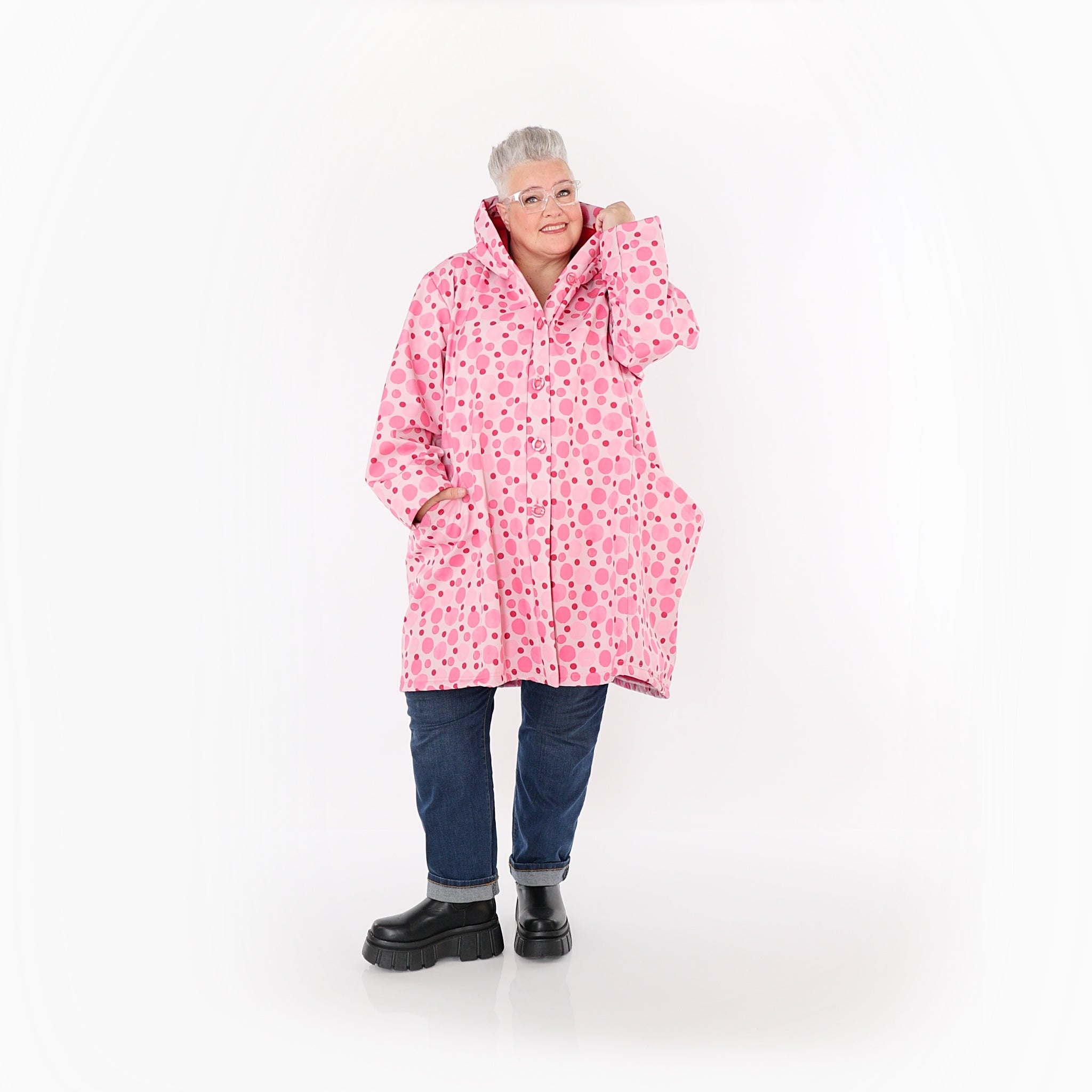 Veste AKH Fashion 6660, rose-multicolore