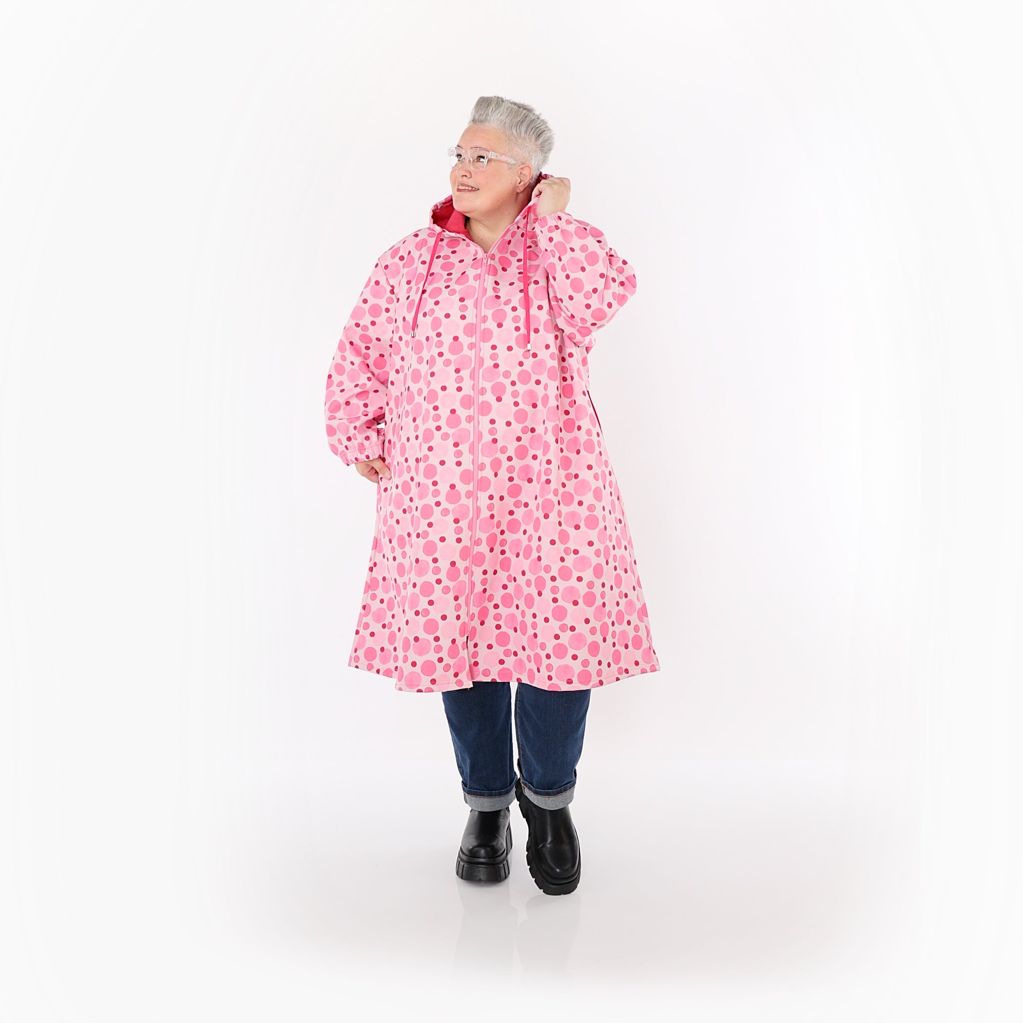AKH Fashion · Mantel · CurvyStorm · 7102 · Pink/Multi