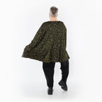 AKH Fashion Shirt 593 Terella, Black/Neon Green/Cognac