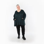 AKH Fashion · Shirt · Terella · 593 · Schwarz/Petrol/Grün