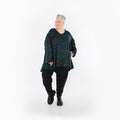AKH Fashion · Shirt · Terella · 593 · Schwarz/Petrol/Grün