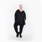 AKH Fashion · Shirt · Terella · 593 · Schwarz/Violett/Grau