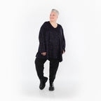 AKH Fashion · Shirt · Terella · 593 · Schwarz/Violett/Grau