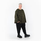 AKH Fashion · Shirt · Terella · 6815 · Schwarz/Neongrün/Cognac