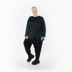 AKH Fashion · Shirt · Terella · 6815 · Schwarz/Petrol/Grün