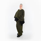 AKH Fashion · Überwurf · Terella · 6048 · Schwarz/Neongrün/Cognac