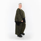AKH Fashion · Überwurf · Terella · 6048 · Schwarz/Neongrün/Cognac