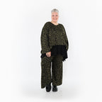 AKH Fashion · Überwurf · Terella · 6048 · Schwarz/Neongrün/Cognac