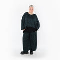 AKH Fashion Trousers 2063 Terella, Black/Petrol/Green