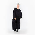 AKH Fashion Trousers 2063 Terella, Black/Violet/Grey