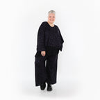 Jeté AKH Fashion 6048, noir-violet-gris