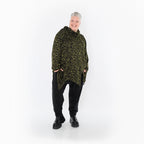 Chemise AKH Fashion 6061 Big, Noir-Vert Fluo-Cognac