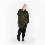 Chemise AKH Fashion 6061 Big, Noir-Vert Fluo-Cognac