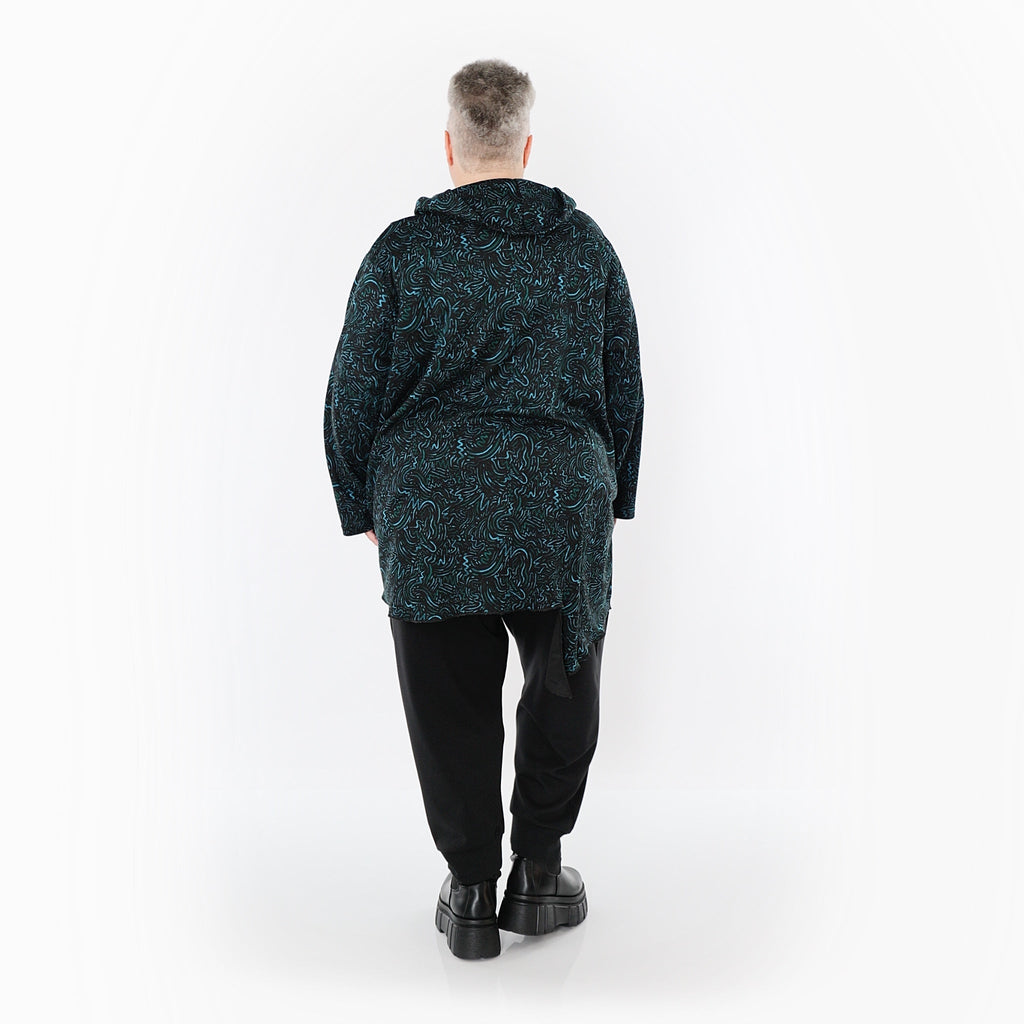 AKH Fashion · Shirt · Terella · 6061 · Schwarz/Petrol/Grün