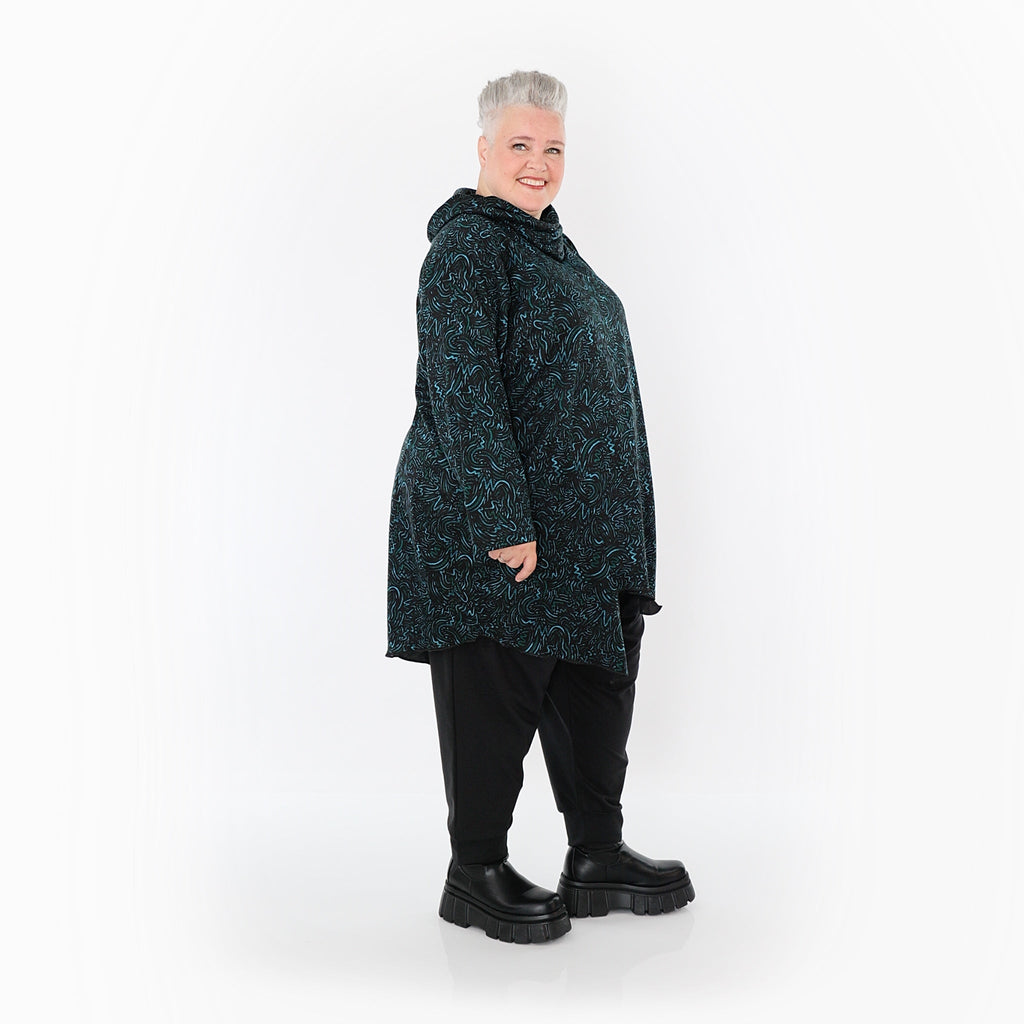 AKH Fashion · Shirt · Terella · 6061 · Schwarz/Petrol/Grün