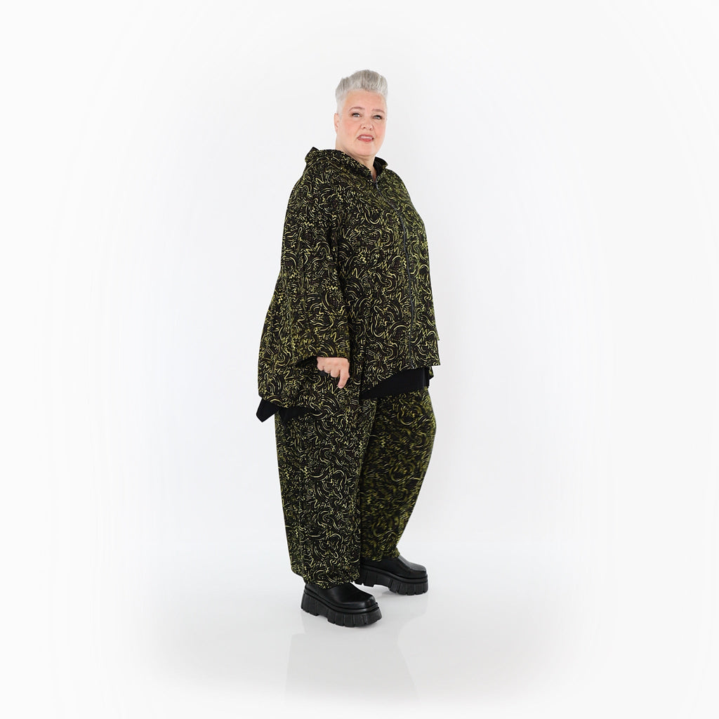 AKH Fashion · Jacke · Terella · 7076 · Schwarz/Neongrün/Cognac