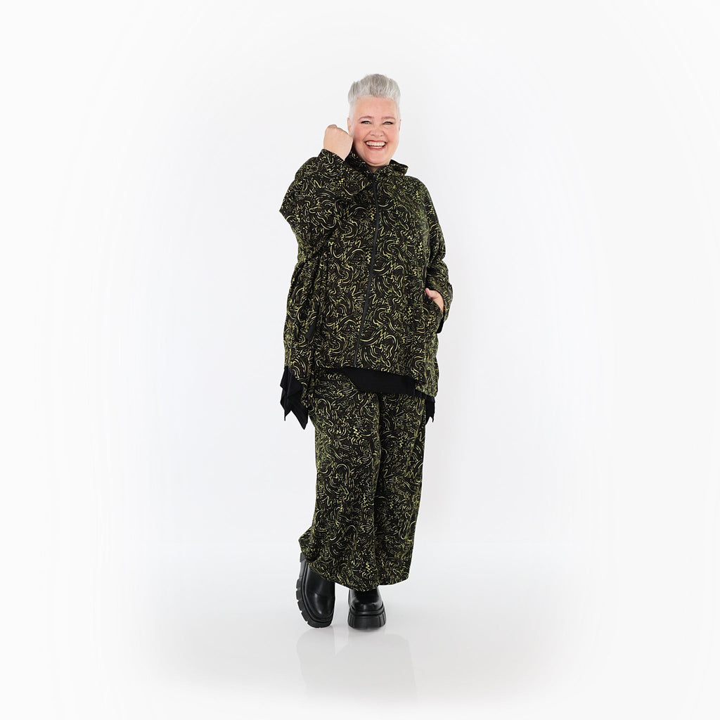 AKH Fashion · Jacke · Terella · 7076 · Schwarz/Neongrün/Cognac