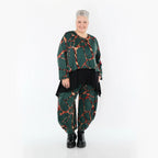 AKH Fashion 8069 Pantalon, Vert-Multi