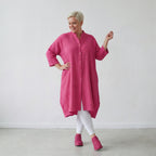 AKH Fashion 7117 Blouse, Fuchsia
