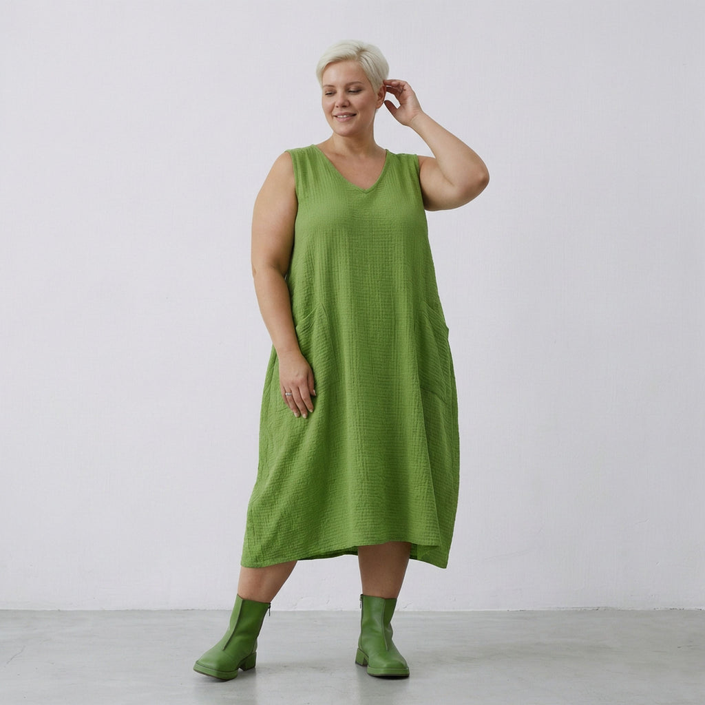 AKH Fashion 7118 Dress, Green