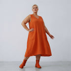 AKH Fashion 7118 Dress, Orange