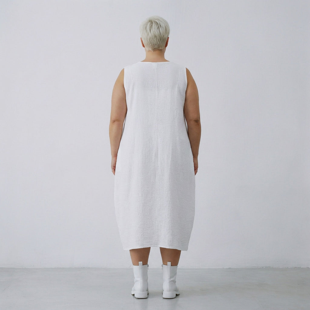 AKH Fashion 7118 Dress, White