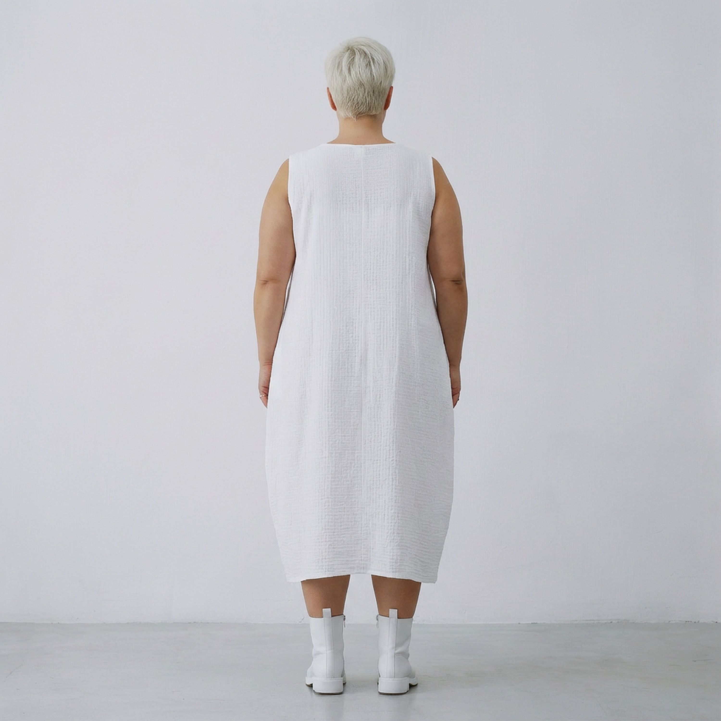 AKH Fashion 7118 Dress, White