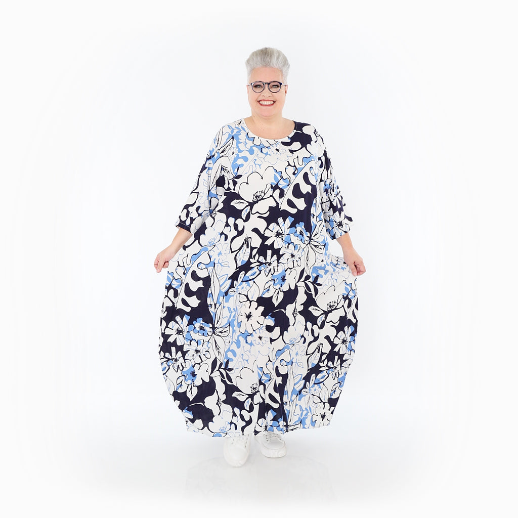AKH Fashion · Kleid · Isalie · 1926 · Weiß/Marine/Blau