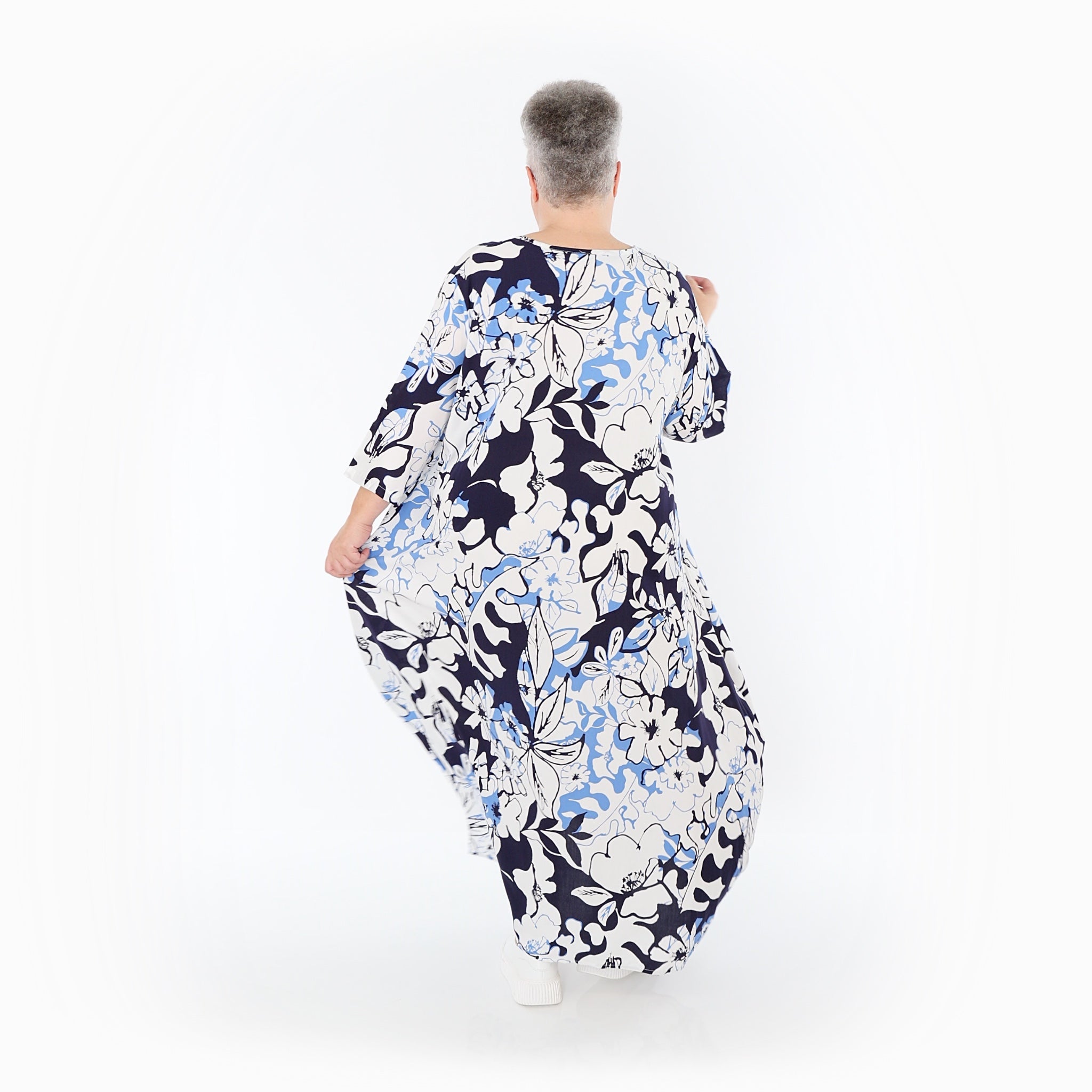 AKH Fashion · Kleid · Isalie · 1926 · Weiß/Marine/Blau