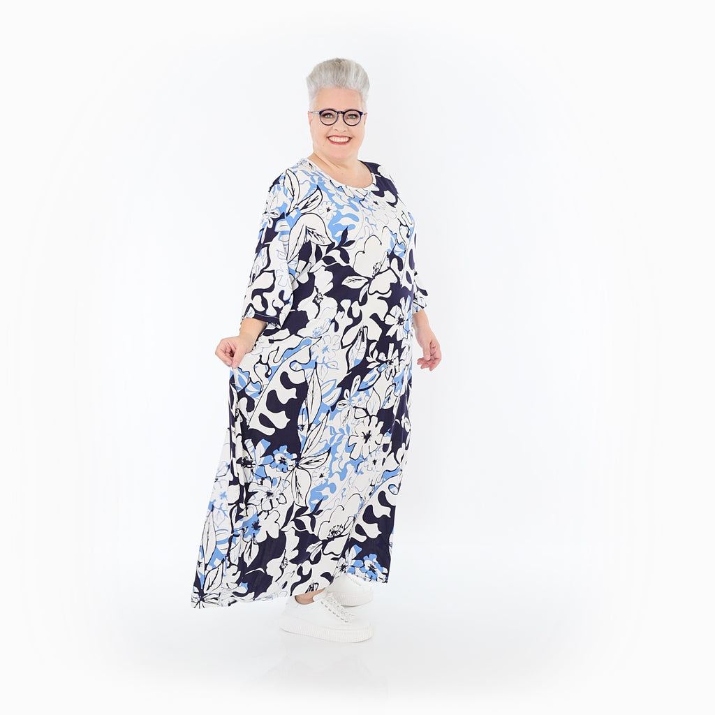 AKH Fashion · Kleid · Isalie · 1926 · Weiß/Marine/Blau