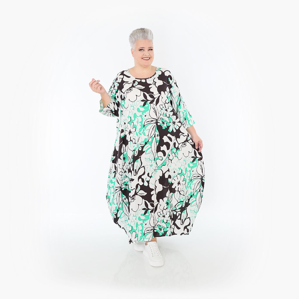 AKH Fashion · Kleid · Isalie · 1926 · Weiß/Schwarz/Grün