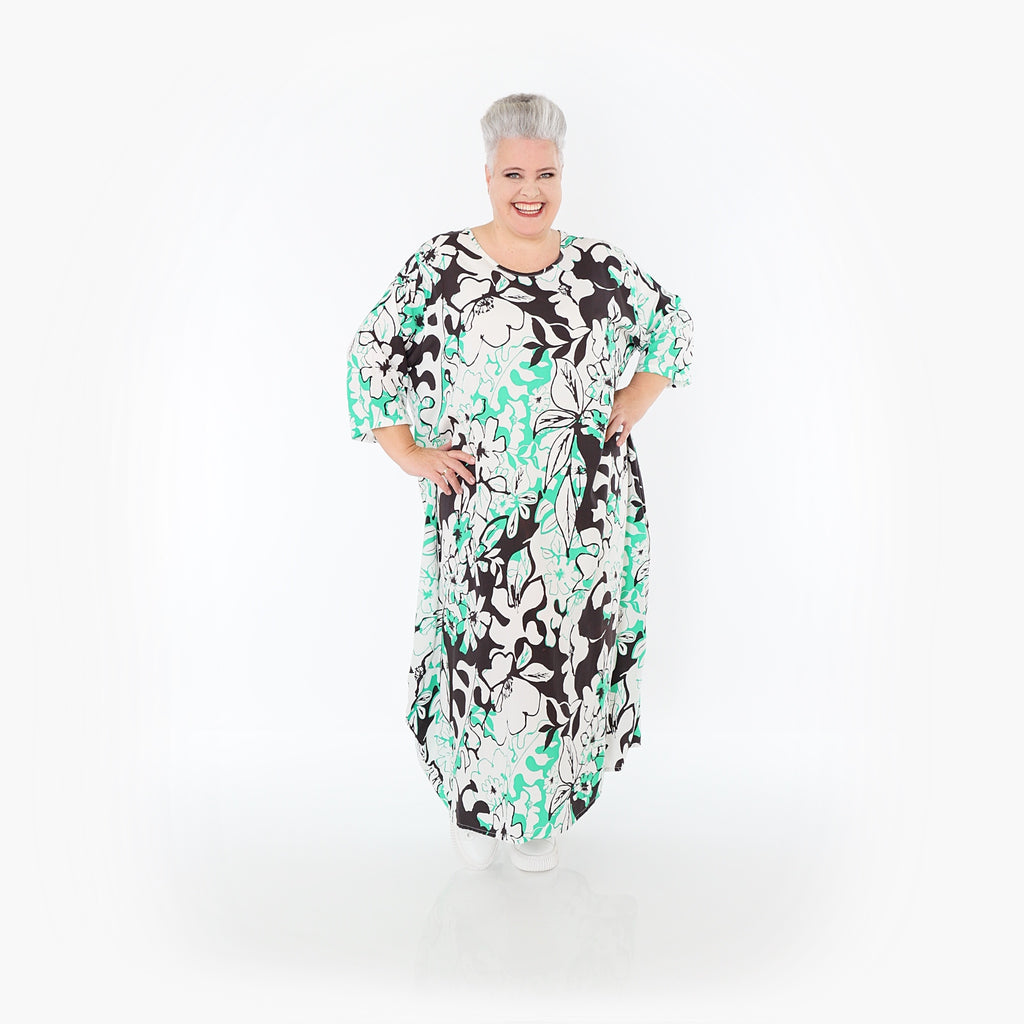 AKH Fashion · Kleid · Isalie · 1926 · Weiß/Schwarz/Grün