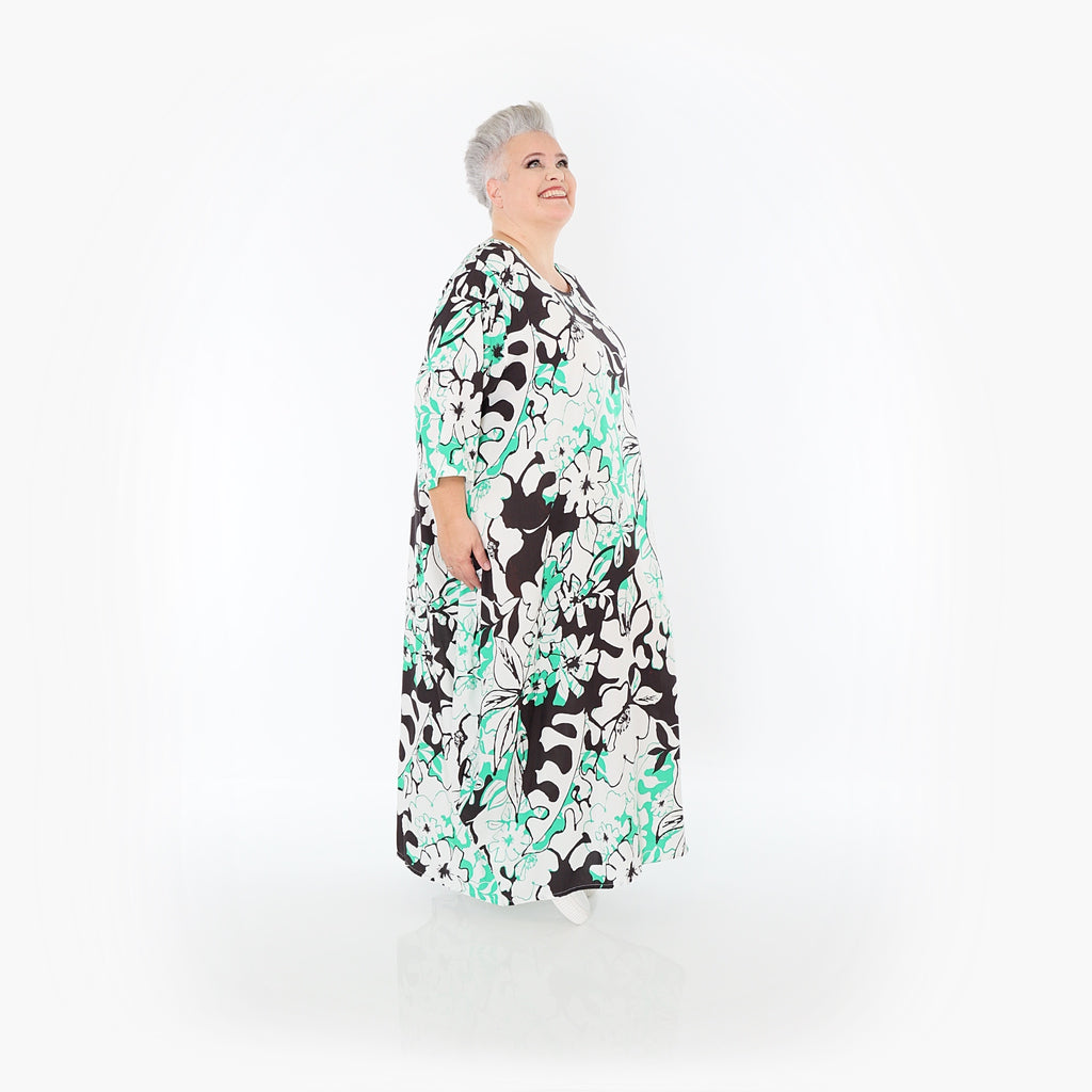 AKH Fashion · Kleid · Isalie · 1926 · Weiß/Schwarz/Grün