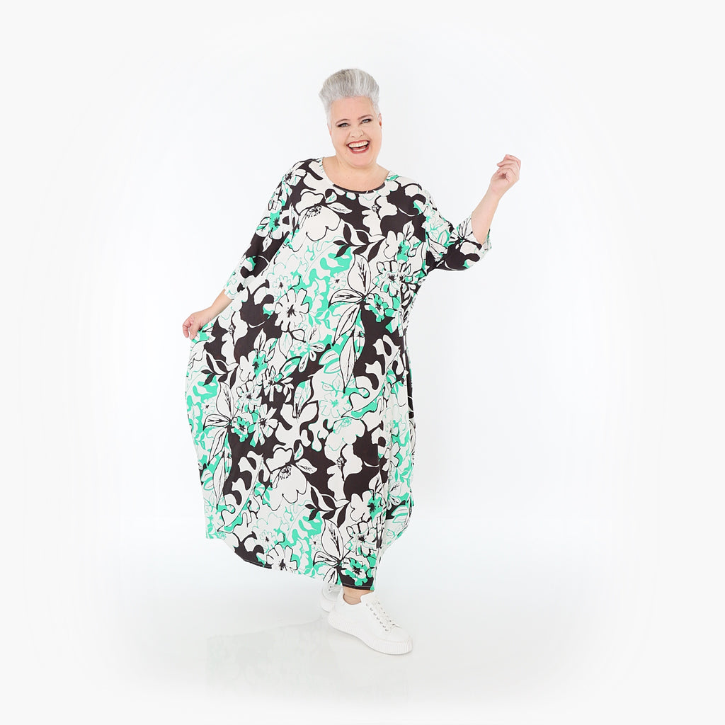 AKH Fashion · Kleid · Isalie · 1926 · Weiß/Schwarz/Grün