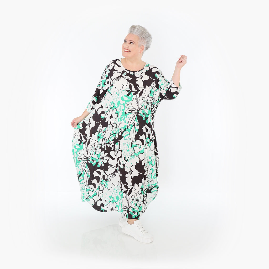 AKH Fashion · Kleid · Isalie · 1926 · Weiß/Schwarz/Grün