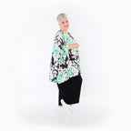 AKH Fashion · Shirt · Isalie · 593 · Weiß/Schwarz/Grün