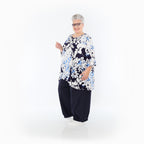 AKH Fashion · Shirt · Isalie · 593 · Weiß/Marine/Blau