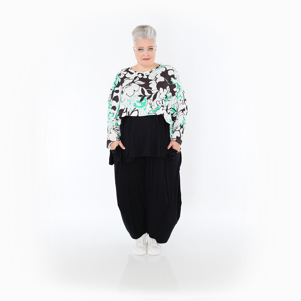 AKH Fashion · Überwurf · Isalie · 7011 · Weiß/Schwarz/Grün