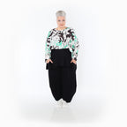 AKH Fashion · Überwurf · Isalie · 7011 · Weiß/Schwarz/Grün