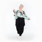 AKH Fashion · Überwurf · Isalie · 7011 · Weiß/Schwarz/Grün