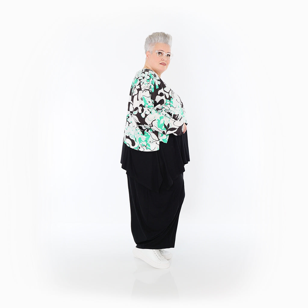 AKH Fashion · Überwurf · Isalie · 7011 · Weiß/Schwarz/Grün