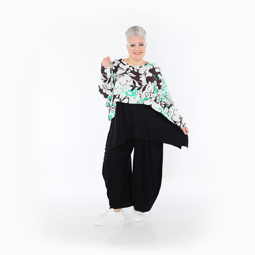 AKH Fashion · Überwurf · Isalie · 7011 · Weiß/Schwarz/Grün