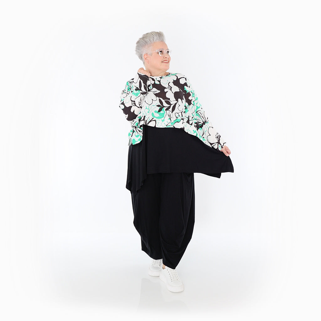 AKH Fashion · Überwurf · Isalie · 7011 · Weiß/Schwarz/Grün