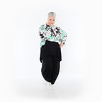 AKH Fashion · Überwurf · Isalie · 7011 · Weiß/Schwarz/Grün