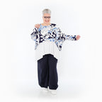 AKH Fashion · Überwurf · Isalie · 7011 · Weiß/Marine/Blau