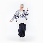AKH Fashion · Überwurf · Isalie · 7011 · Weiß/Marine/Blau